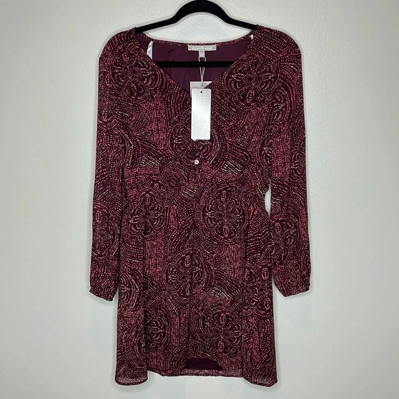 Daniel Rainn Parnika Button Detail Dress Medium Petite - Picture 1 of 8